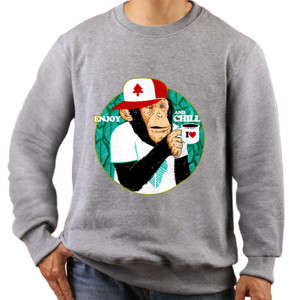 Jaket Sweater MONYET NGOPI