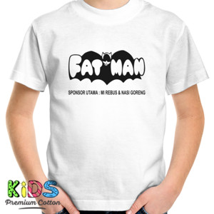 Kaos Kaos Kaos Ukuran Besar Fatman Putih Lucu Mi Rebus