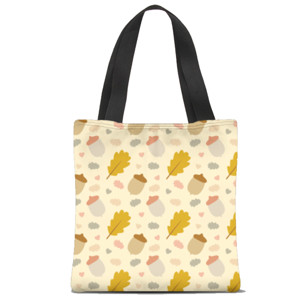 Tas Tote Fullprint Acorn Pattern - Tote Bag