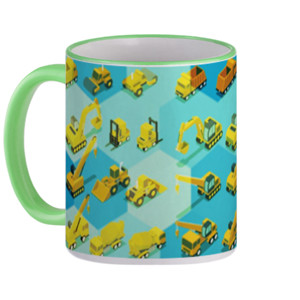Mug Isometric Alat Berat