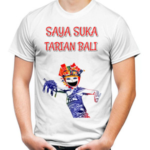 Kaos Saya suka tarian bali