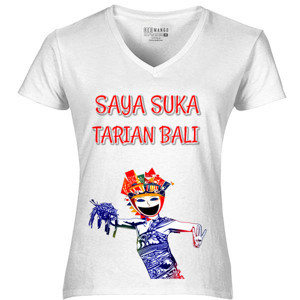 Kaos Saya suka tarian bali