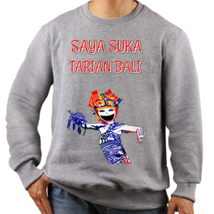 Jaket Sweater Saya suka tarian bali