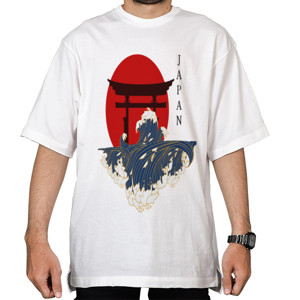 Kaos Oversize The Japan Art Unisex (Cewe/Cowo) 