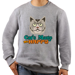 Jaket Sweater Cars Make Me Happy