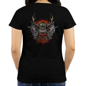 Kaos Hoodie Samurai Helmet - Premium Desain