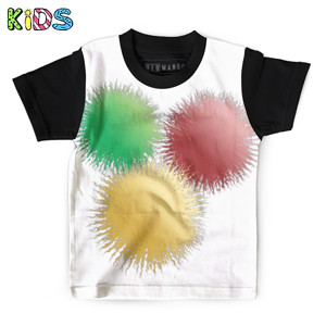 Kaos Anak Full-Print Bola Bulu (Feather Balls)