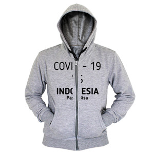 Hoodie Zipper covid vs indonesia