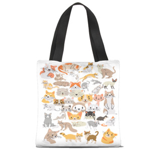 Tas Tote Fullprint tas kucing