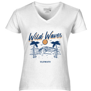 Kaos Kaos surfing wild waves uluwatu warna terang