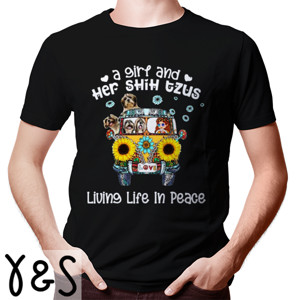 Kaos A Girl And Her Shih Tzus - 2