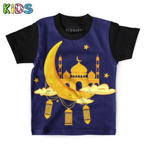 Kaos Anak Full-Print Baju Kaos Anak LEBARAN