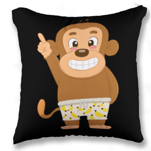 Bantal Skymo the monkey (Bantal sofa kotak)