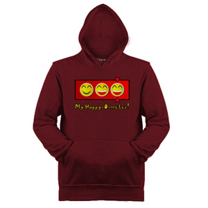 Jaket Hoodie Red Mango Happy-O-Meter