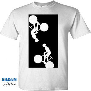 Kaos bike black n white