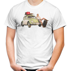 Kaos VW Retro Girl