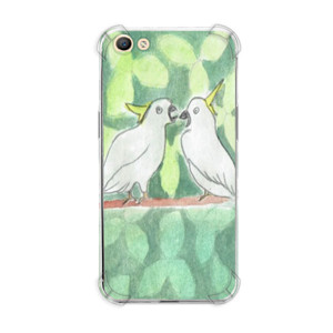Casing HP Watercolor parrots