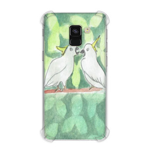 Casing HP Watercolor parrots