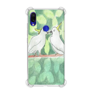 Casing HP Watercolor parrots