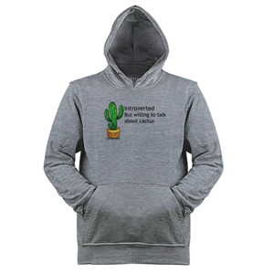 Jaket Hoodie Introvert Cactus