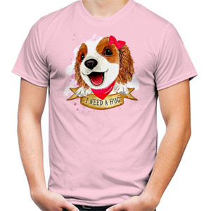 Kaos Pink Love Dog