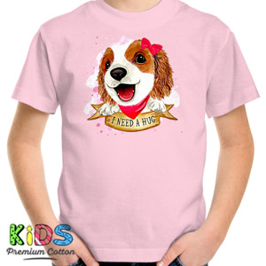 Kaos Pink Love Dog