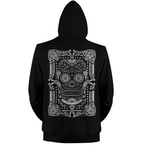 Jaket Hoodie SUGAR SKULL CARD back print
