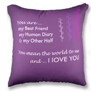 Bantal Simple Picture - Quote about Love