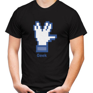 Kaos Geek Hand ( funny nerd )