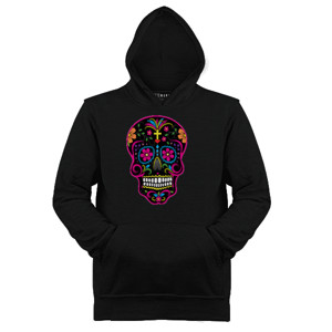 Jaket Hoodie flowery skeleton