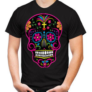 Kaos flowery skeleton