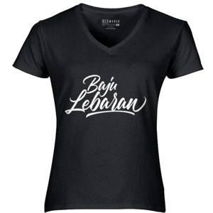 Kaos Baju Lebaran Hitam