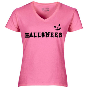 Kaos V Neck Halloween