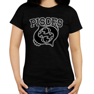 Kaos Zodiak Pisces Hitam
