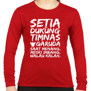 Kaos SETIA DUKUNG TIMNAS GARUDA RED 2