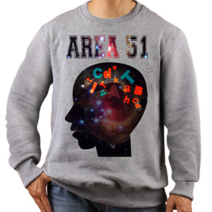 Jaket Sweater Area 51 Depth Contemplation