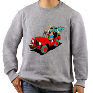 Jaket Sweater Tintin Black Gold