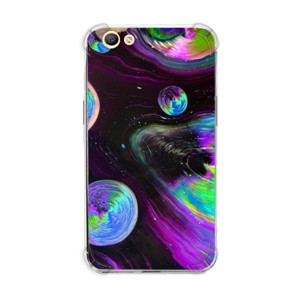 Purple Green and Blue Abstract Painting Casing HP