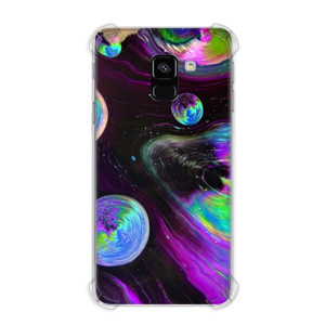 Purple Green and Blue Abstract Painting Casing HP