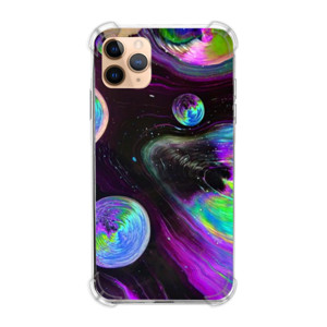 Casing HP Purple Green and Blue Abstract Painting