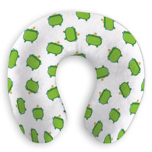 Bantal Leher St Patrikcs Green Pot Pattern
