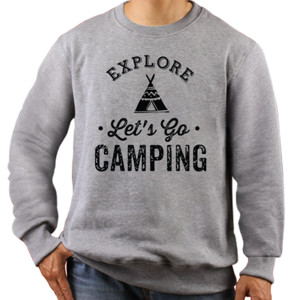 Jaket Sweater Lets Go Camping
