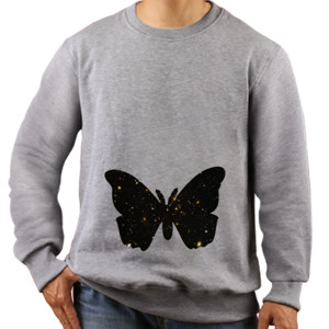 Jaket Sweater Kupu Kupu Hitam