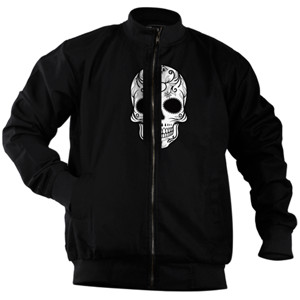 Jaket Bomber Skull WB