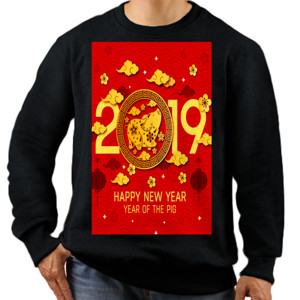 Jaket Sweater Happy New Year 2019