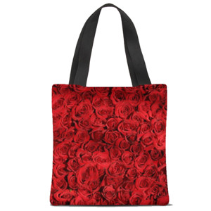 Tas Tote Fullprint redroses