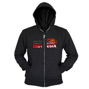 Hoodie Zipper Kaos Indonesia Misty