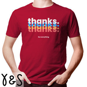 Kaos Kaos Pria Lengan Pendek - Thanks.