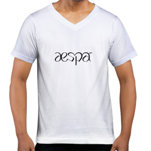 Kaos  AES1 | Aespa Logo + My (Putih)