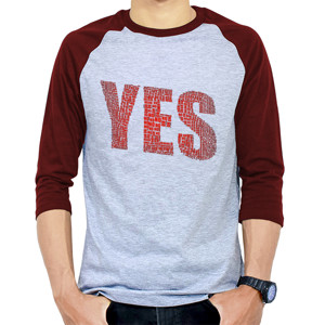 Kaos Raglan YES